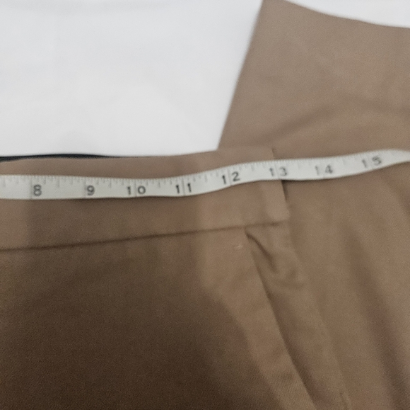 Womens High Rise Tan Zara Pants With Elastic! - Picture 6 of 8